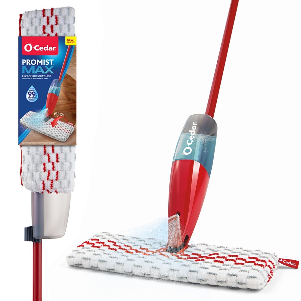 Microfiber spray mop, reusable and machine washable