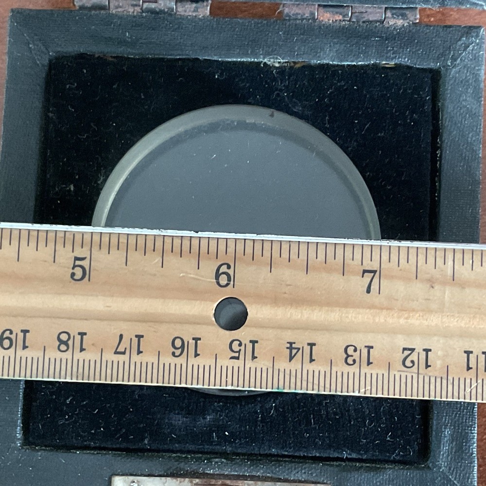 Acme Single Surface Optical Flat 2" dia. x 5/8" w/ nice old case