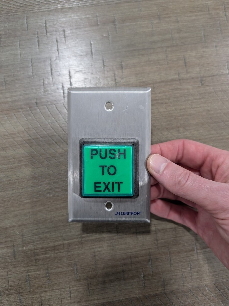 Securitron Push To Exit Button Wall Plate 97151