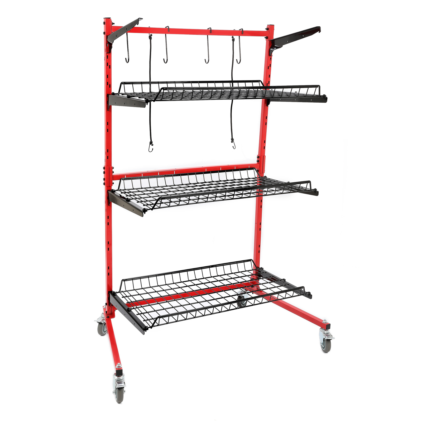 Universal Auto Body Rolling Parts Storage Rack for Repair Shops Garages Cart