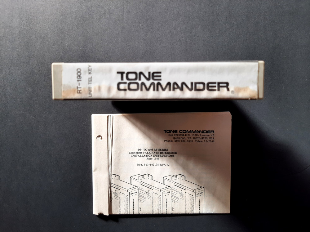 TELCO TONE COMMANDER (RT-1900) Vintage Rotary Dial Intercom System