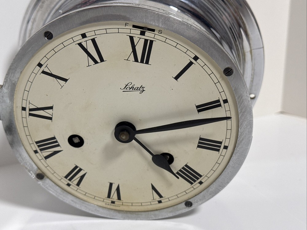 Schatz Mariner Ship Clock German/Vintage /Untested / For Repair/Read