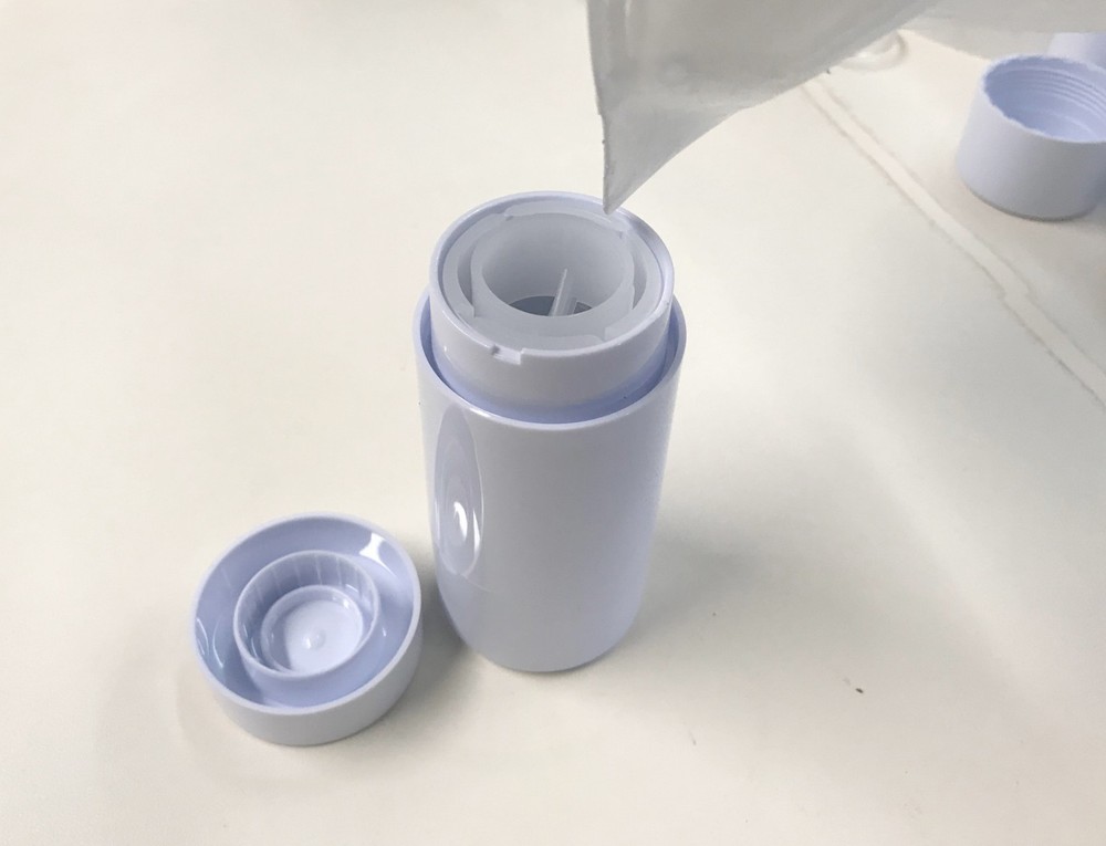 Empty Plastic Deodorant Containers - (Fancy) Reusable, Bottom-Fill Black 2.0 oz