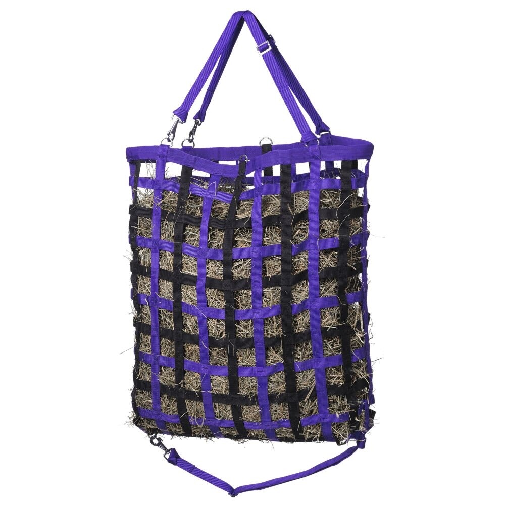 Slow Feeder Nylon Web Hay Feed Net - 2" x 2" Openings - 33" Long