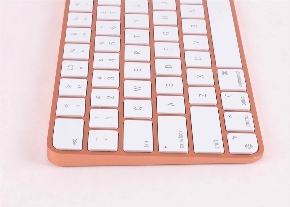 Orange Apple Magic Keyboard W/Touch ID || Compact Layout No 10 Key ||