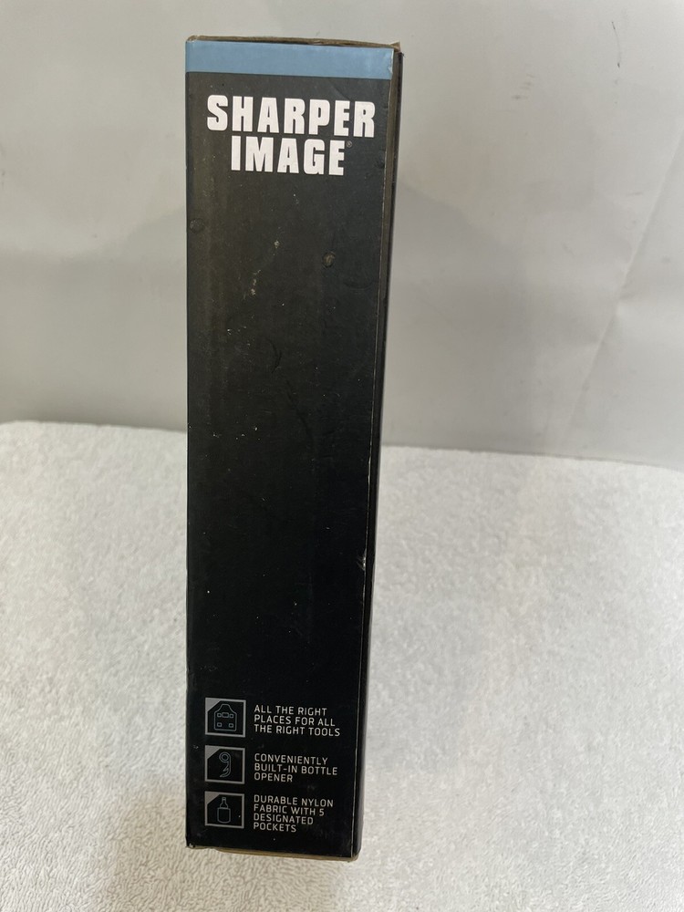 Sharper Image Backyard BBQ Barbecue Chef Black Grill Instructor Apron