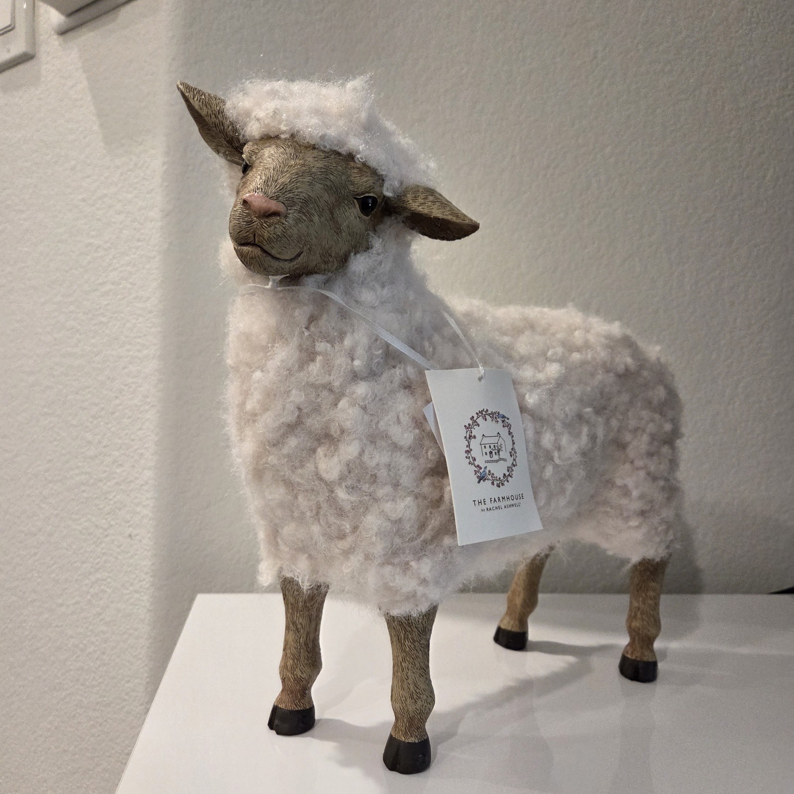 Standing Lamb/Sheep The Farmhouse By Rachel Ashwell 12 Inches Easter Decor