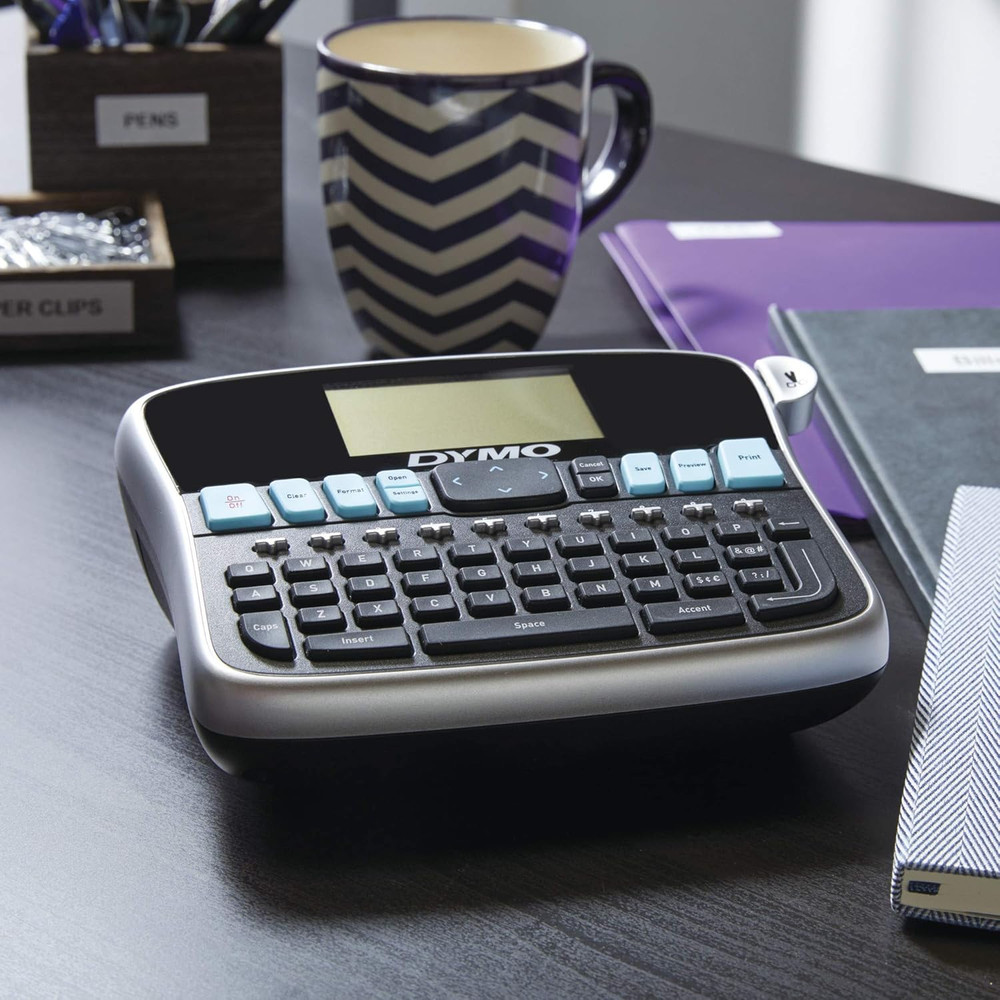 Desktop Label Maker Labelmanager 360D Rechargeable Hand-Held Label Maker, Easy-T