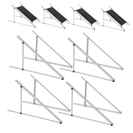 Inch 4Sets Solar Panel Mounting Brackets Kit 0-90 Adjustable 45 4 Sets Silver