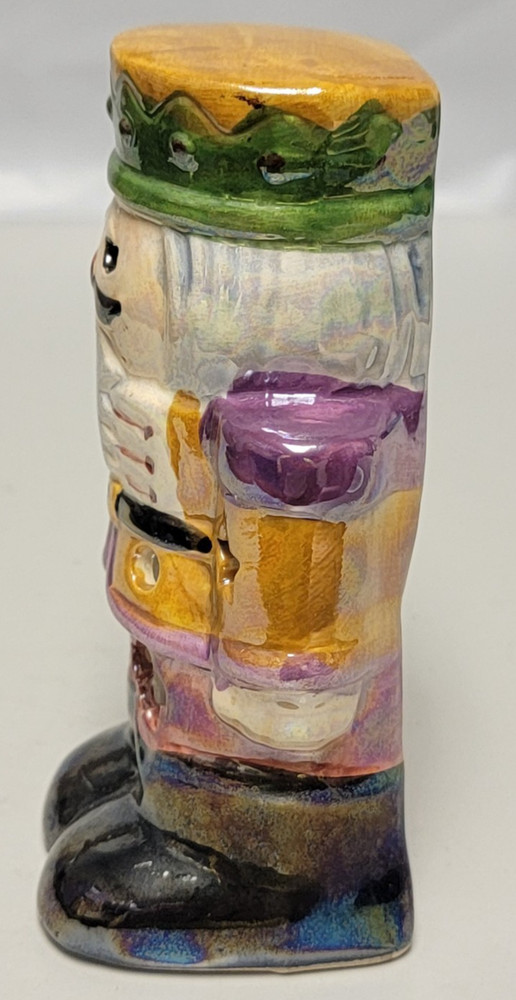 Handpainted Nutcracker Voltive Candle Illuminator Decor Cover 4.25in