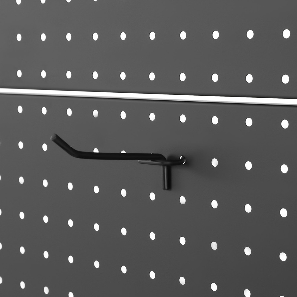 Peg Board Display Stand 6 Panels Retail Display Rack Display Stand with 10 Hooks