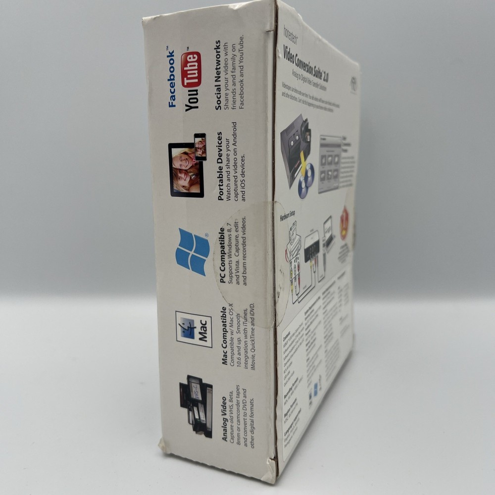 Honestech Video Conversion Suite 2.0 for PC & Mac Analog to Digital Solution