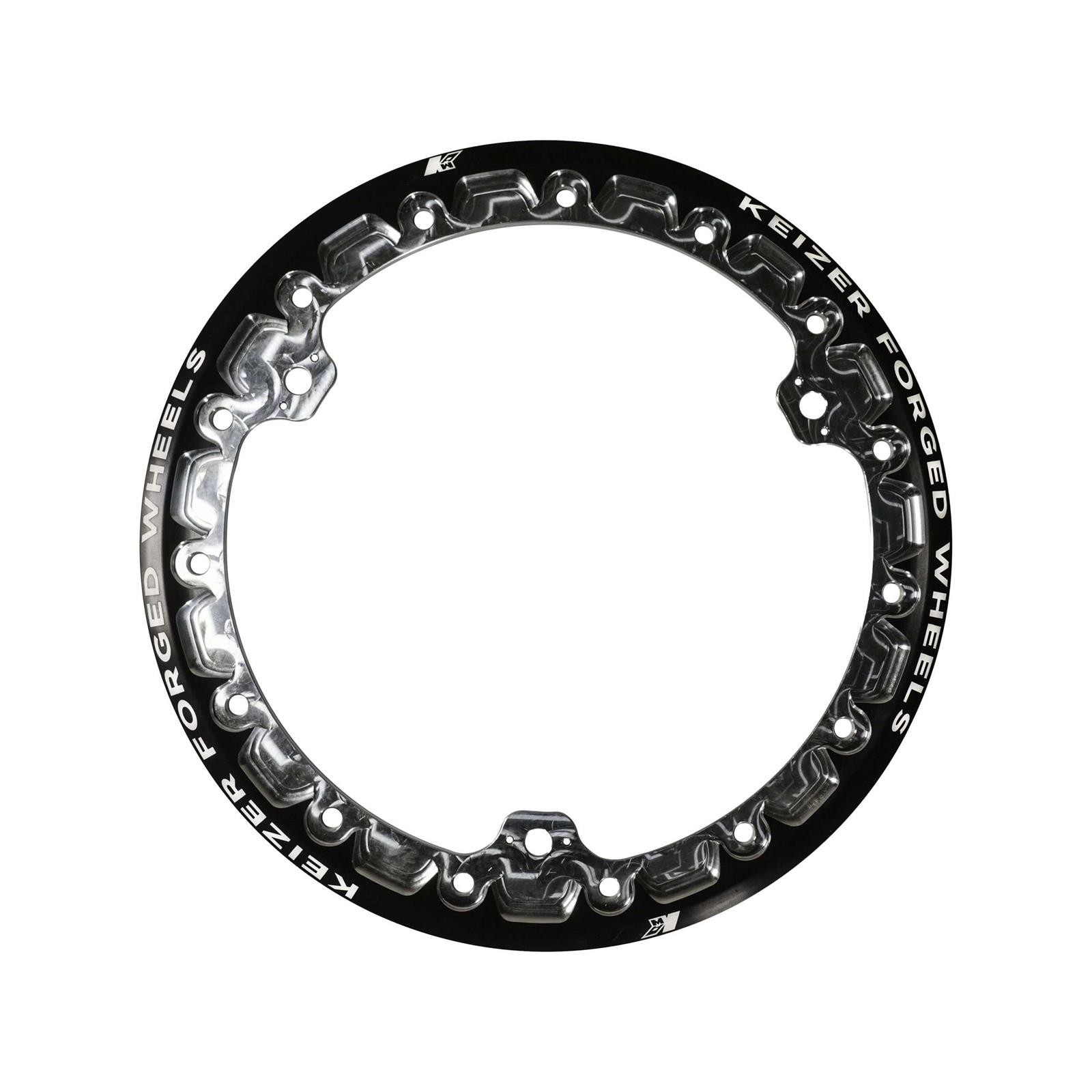 Keizer 13FBLRINGBT Black Beadlock Ring, 3-Tab, 13 Inch