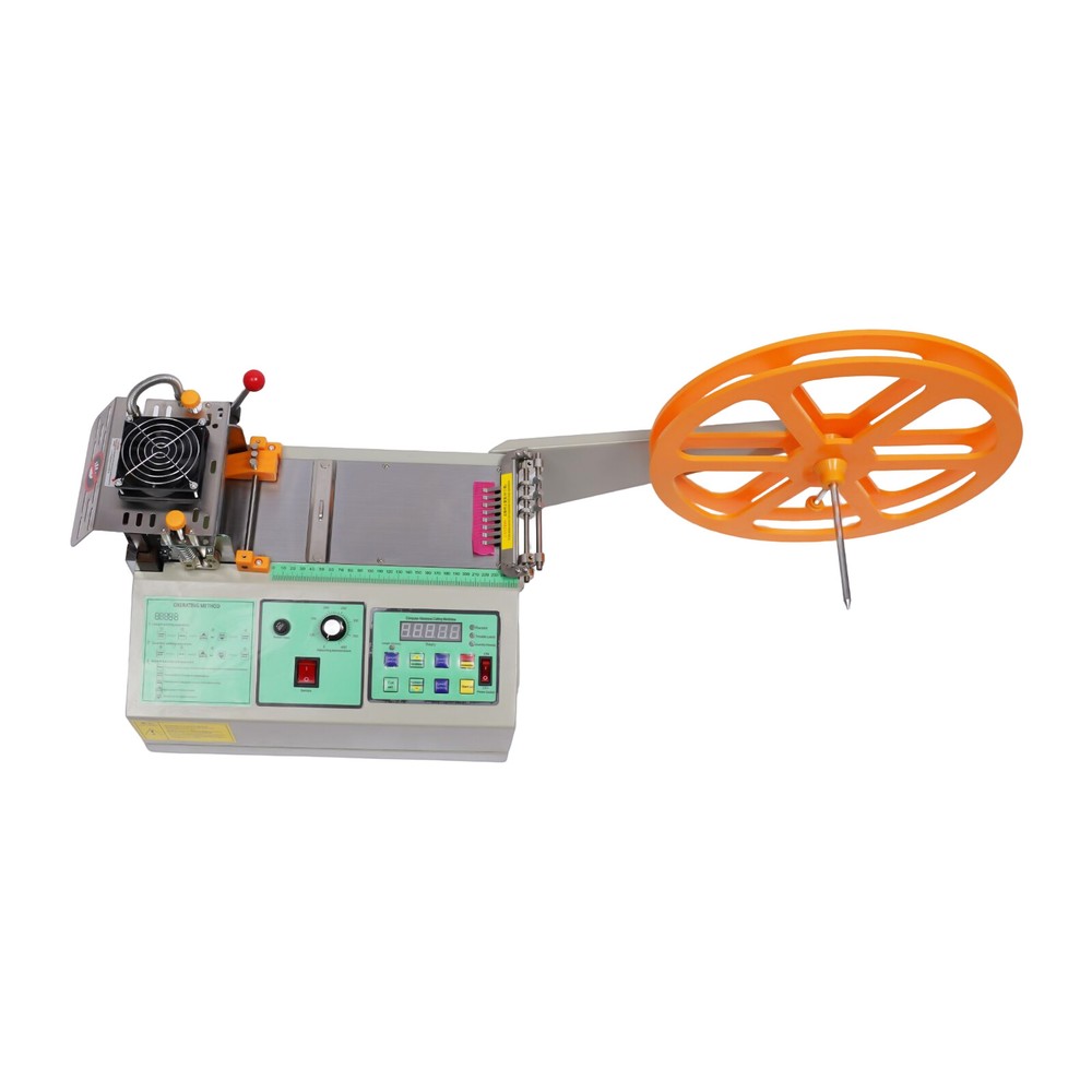 Webbing Cutting Machine Automatic Hot & Cold Tape Cutter for Elastic Band 280W