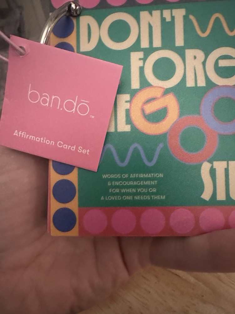 Don’t forget the good stuff. Affirmation Cards On Ring