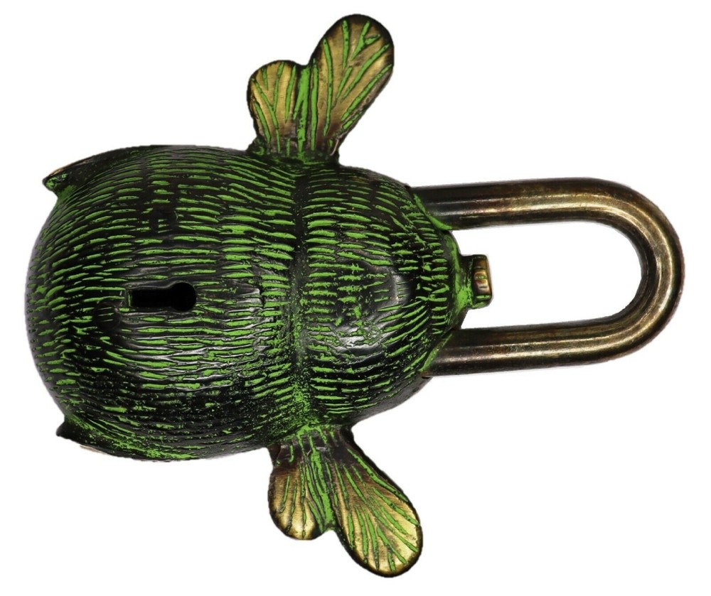 Bumblebee Shape Victorian Antique Style Door Lock Handmade Solid Brass Padlock