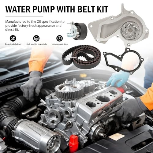 Engine Timing Belt Kit with Water Pump Compatible with Escape 2013-2016,