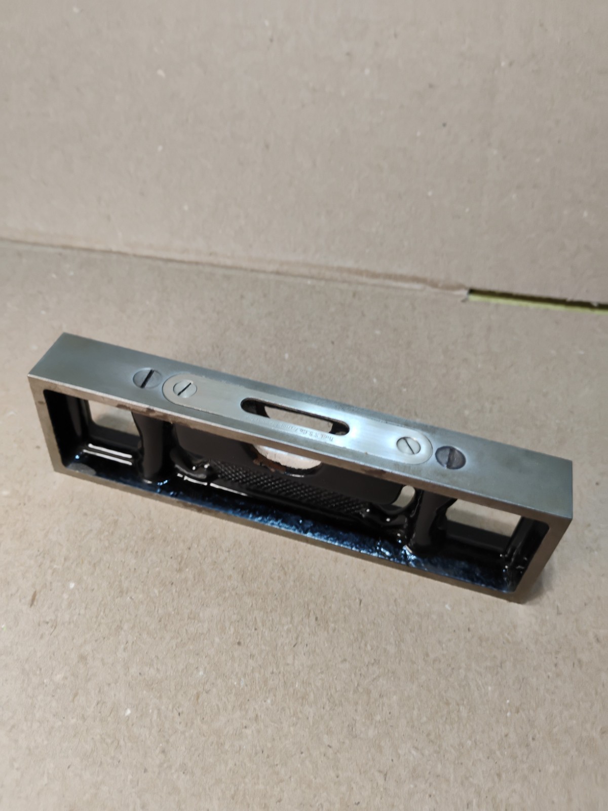 Vintage Starrett No. 132 Iron Level 6" Machinist Level w/ Original Box