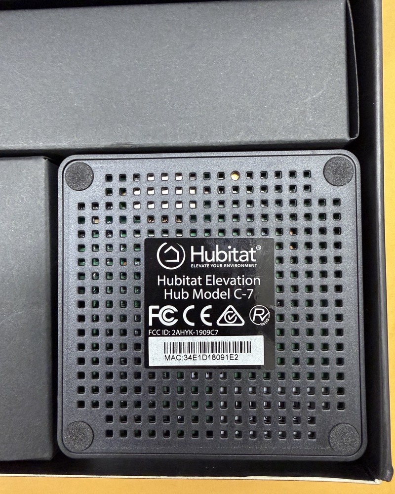 Hubitat Elevation Home Automation Hub (Model C-7) Z-Wave Zigbee