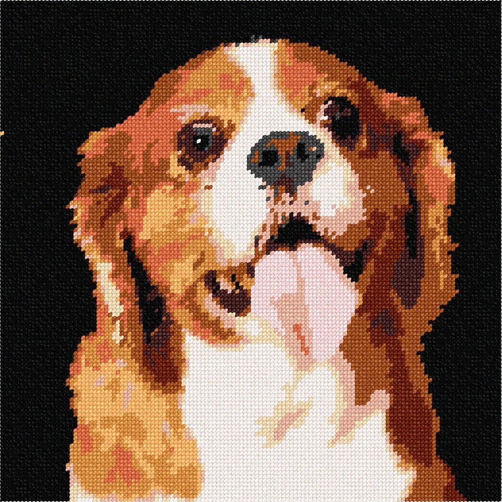 Cavalier King Charles Spaniel 2 Needlepoint Kit or Canvas