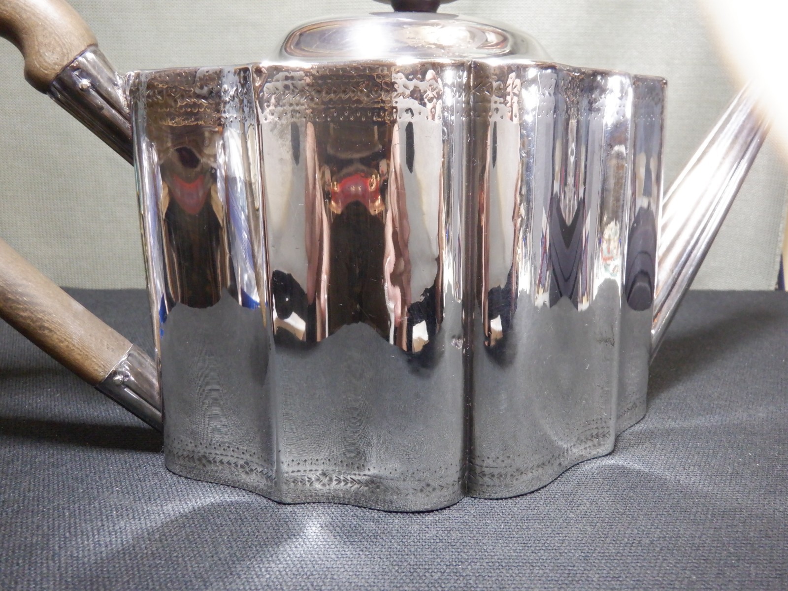 George III Sterling Silver TEA POT by, Wm Pitts LONDON, 1786