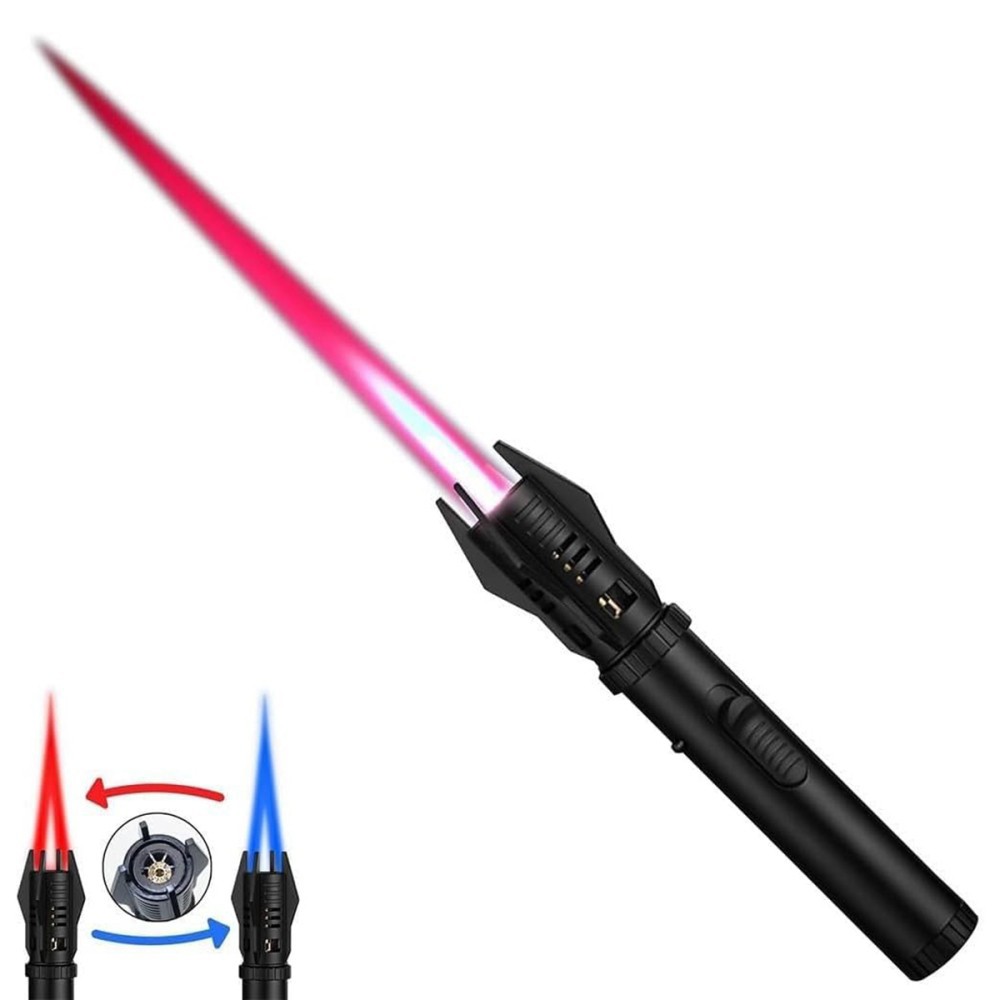 1PCS Jet Flame Lighter Refillable Storm Lighter Windproof Long Stick Lighter