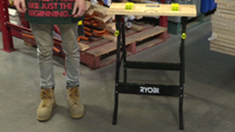 Ryobi Foldable Workbench With Adjustable Angle