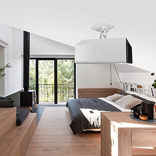 Universal Projector Ceiling Mount Low Profile Projector 4 Mounting Hole White