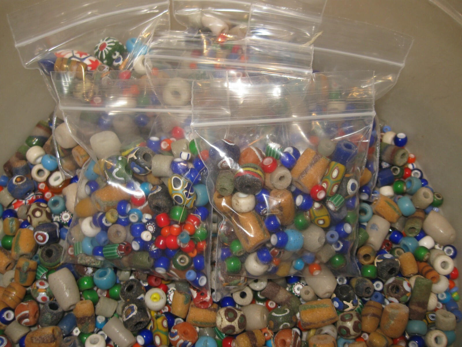 African Trade Beads, 18 & 1900's Vintage Venetian Collectible **FREE SHIPPING**