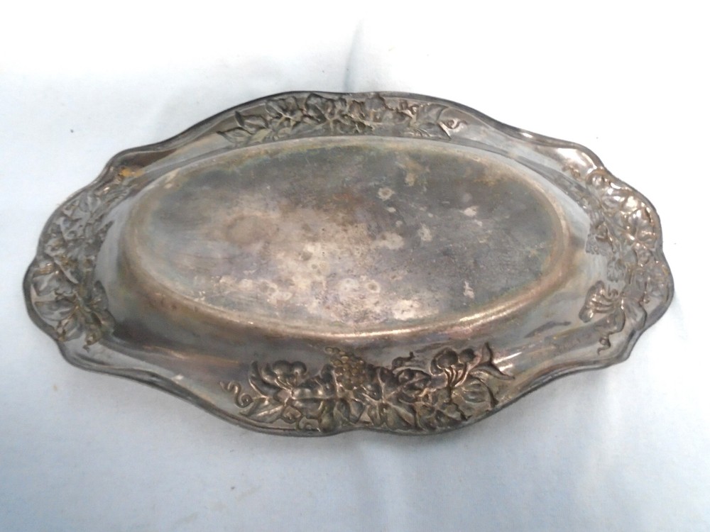 Superior Silver Co Tray Quadruple Plate 2036 12.5 " x 6.5’’ Serving Dish