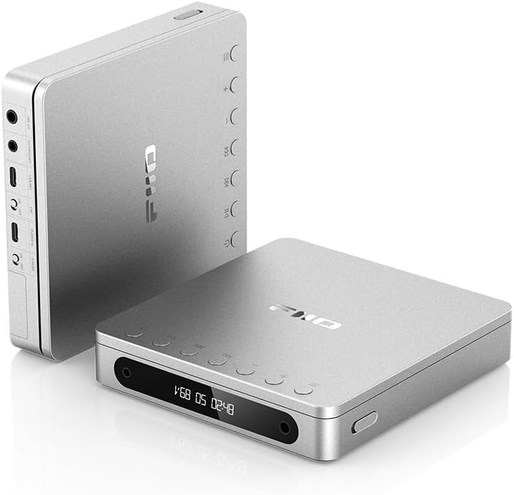 FiiO DM13 Bluetooth Multifunctional Portable CD Player (Silver, Bluetooth)