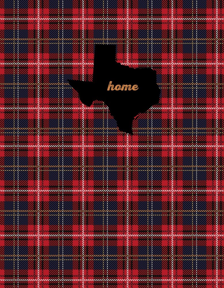 Texas Plaid Spiral Journal