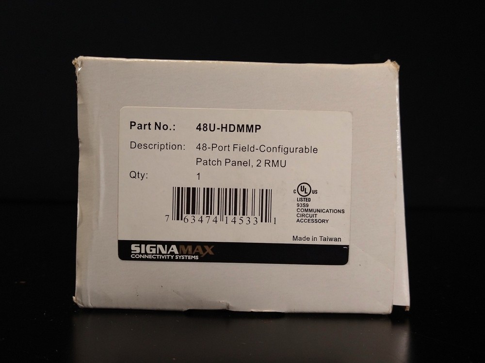SignaMax 48U-HDMMP 48-Port High Density Patch Panel Rackmount Network