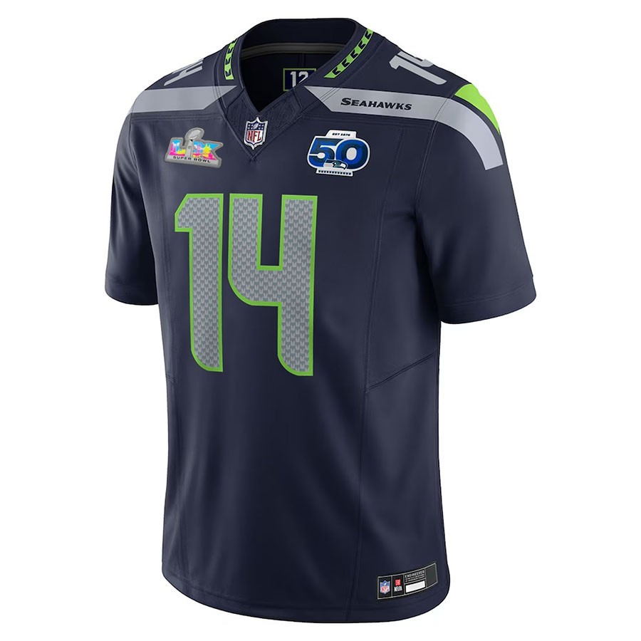 NWT Men's Seahawks Sam Darnold Super Bowl LX Patch Stitched Jersey