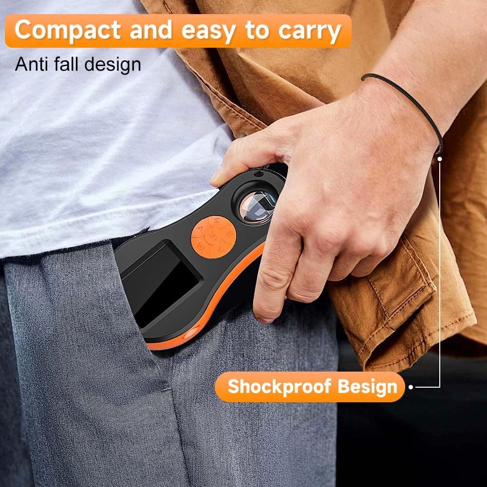 Digital Microscope Handheld 2.0 inch IPS Color Screen,Portable Orange