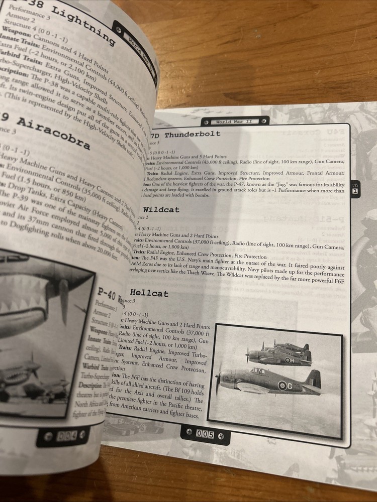 Warbirds Space Age rpg sourcebook - Outrider Studios 2016 Softcover