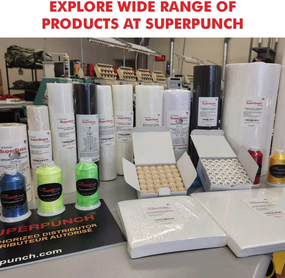 Super B Polyester Embroidery Thread, 40Wt Large Spool 5000M, Embroidery Thread f