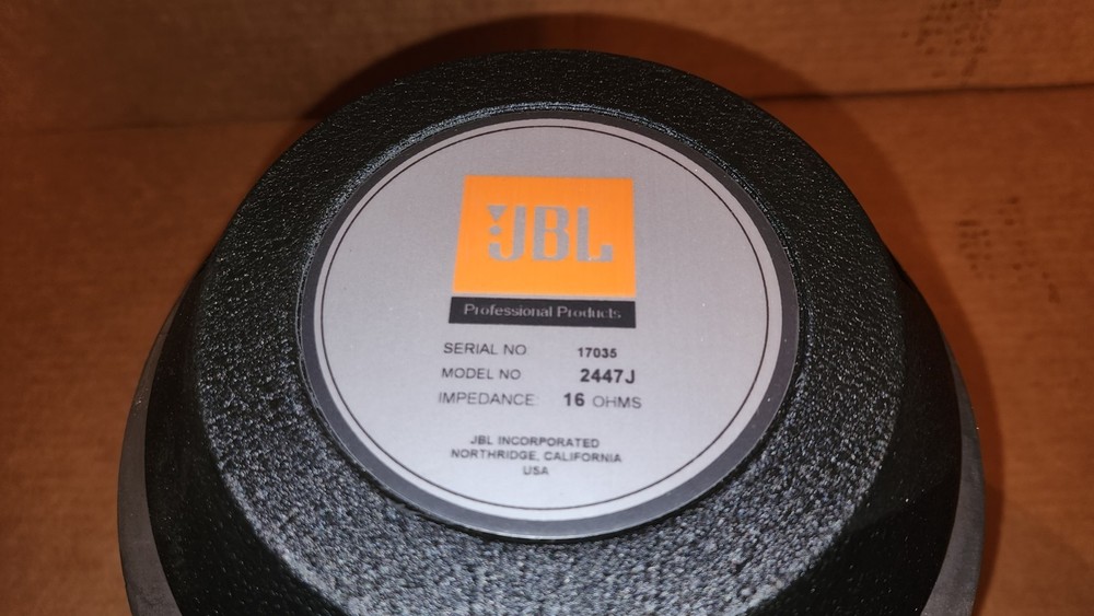 JBL Professional Series Compression Driver Model# 2447J - Good Working Condition