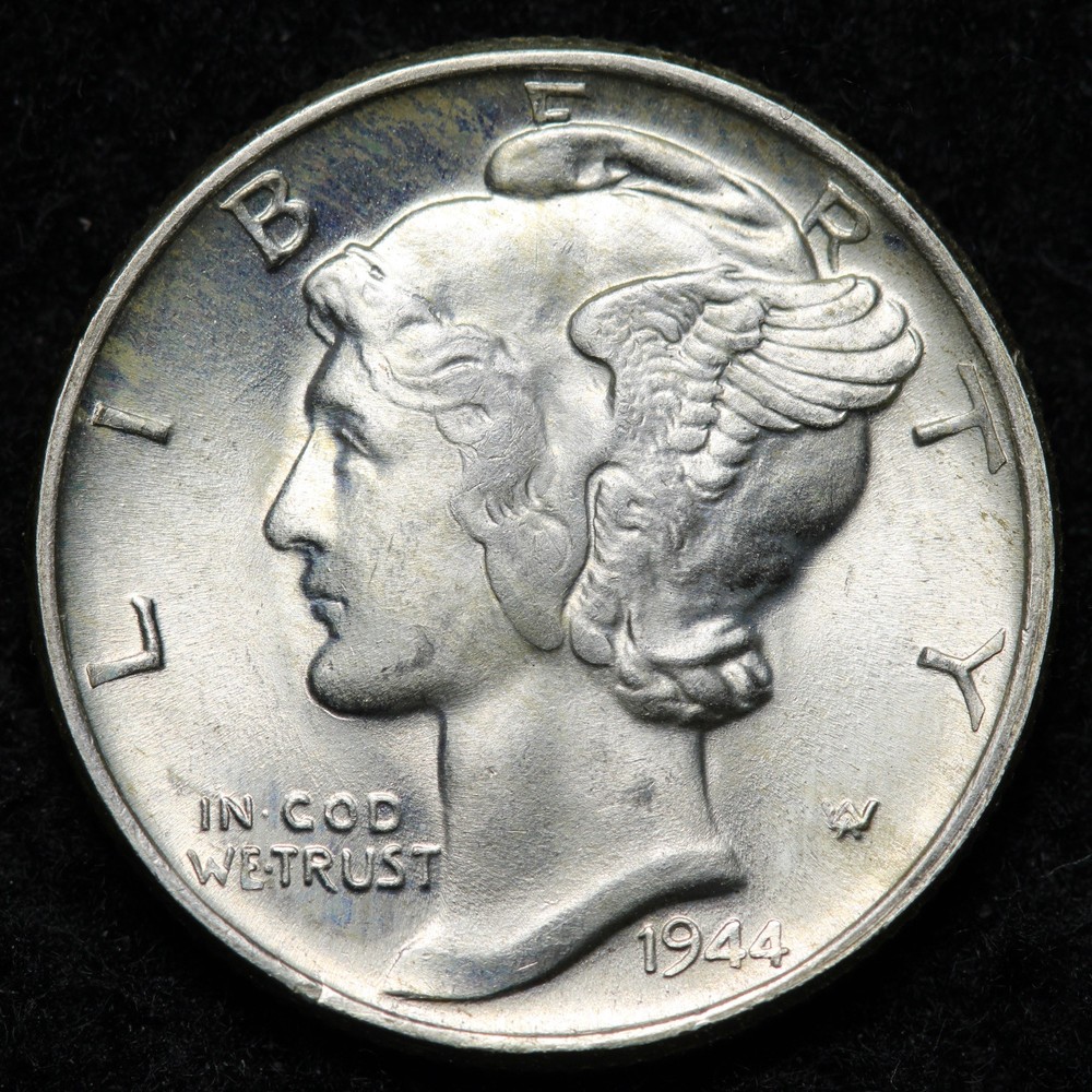 1944 Mercury Silver Dime GEM BU *UNCIRCULATED* MS E297 AYL