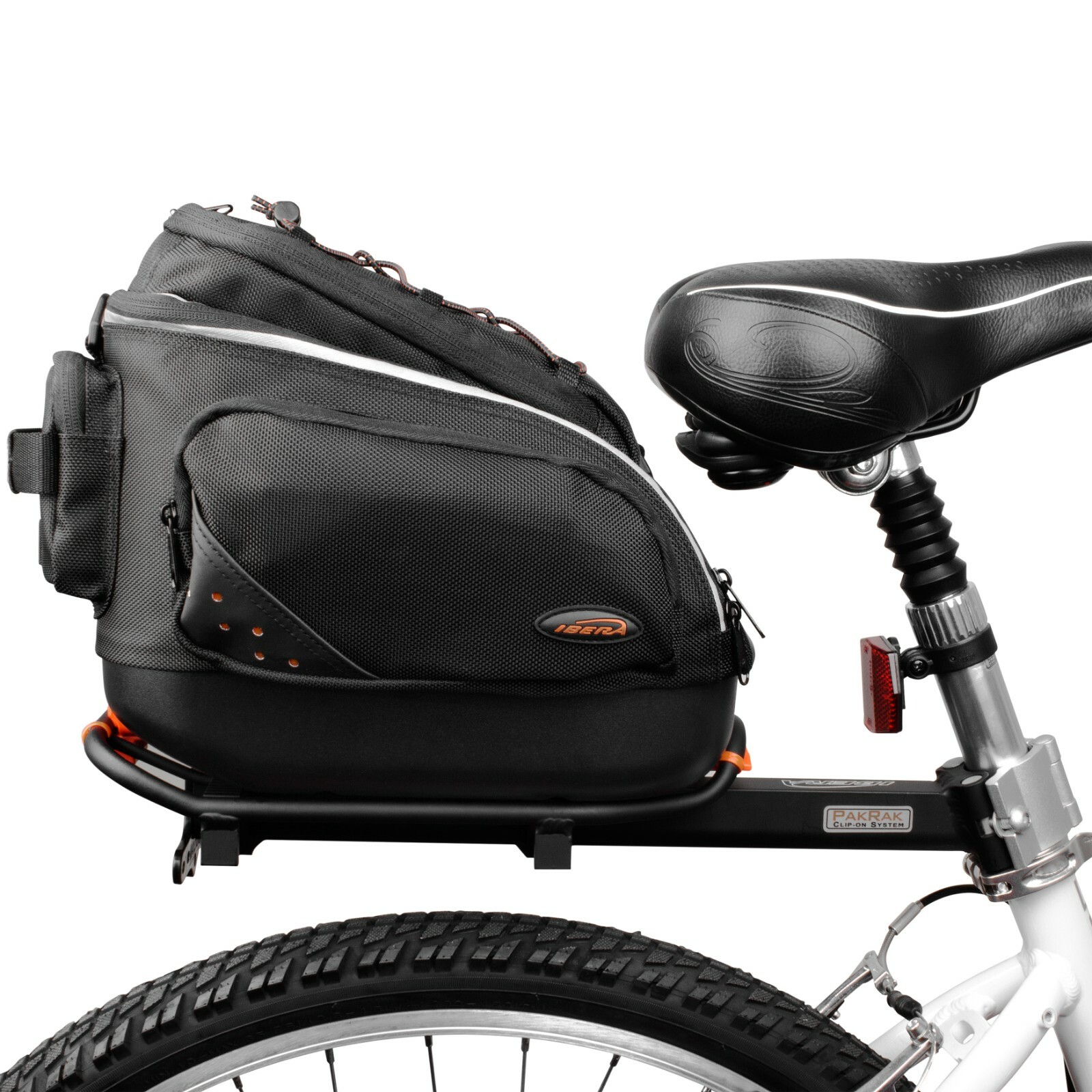 Ibera Bike Trunk Bag Rear Mountain Road Bike Quick-Release Mini Commuter Bag