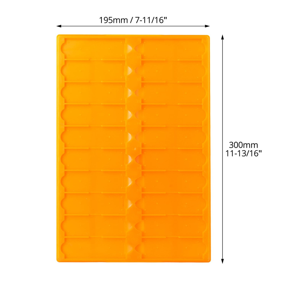 Stackable Microscope Slide Tray Set 4Pc 20-Slot Anti-Slip Lab Slide Storage Rack