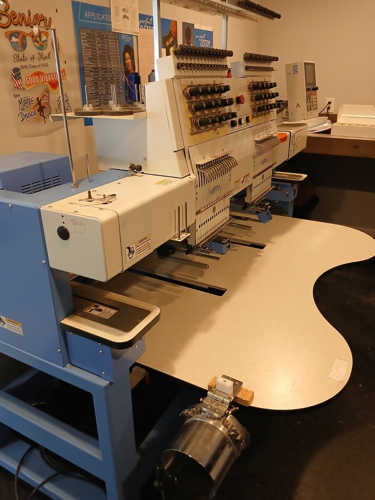 2 head happy japan embroidery machine