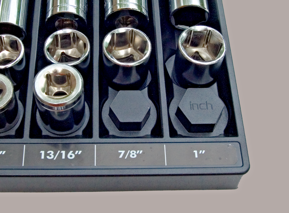 Tool Sorter Socket Organizer - Black