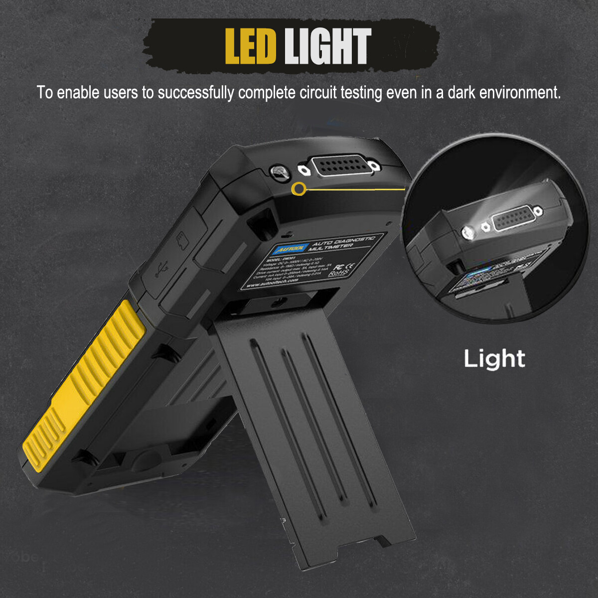 Diagnostic Multimeter Car Circuit Tester Oscilloscope Relay Injector Test K/CAN