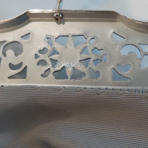 Vintage Whiting & Davis Silver 10" Mesh Handbag, c. 1900