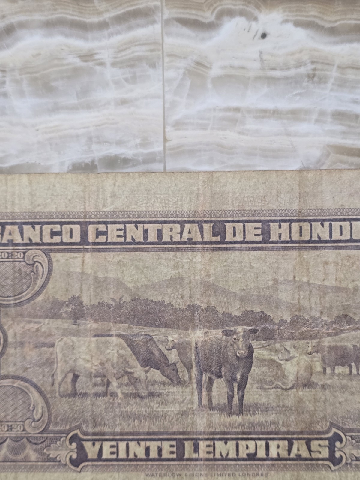 Banco Central de Honduras 20 Lempiras Banknote 1951 Circulated Honduras