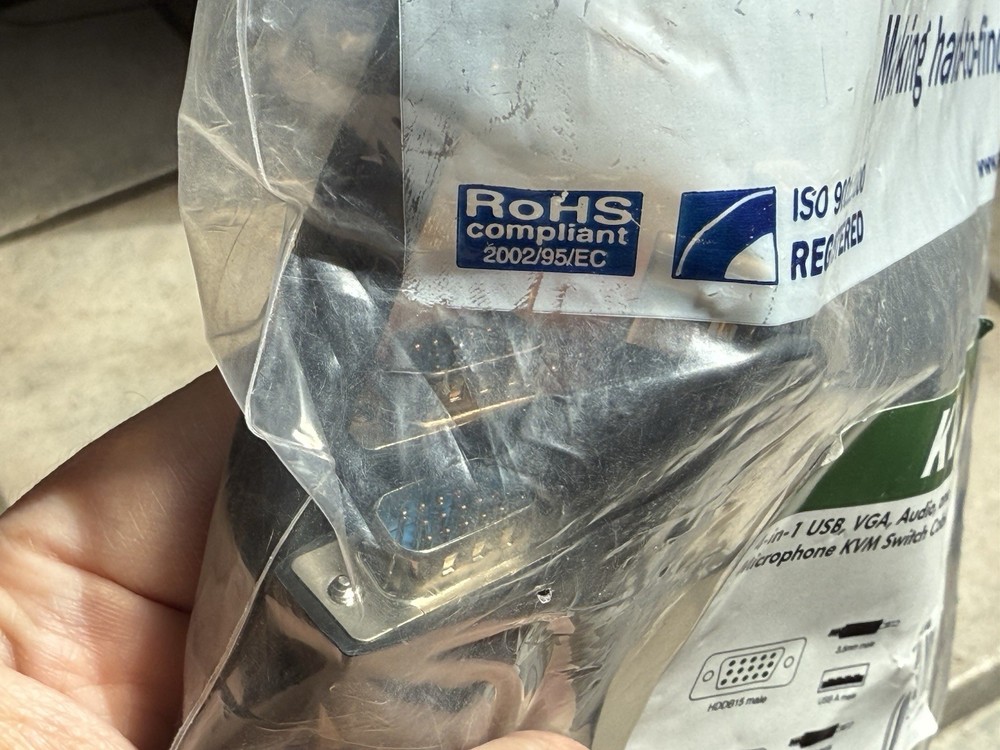 StarTech 4-in-1 USB, VGA, Audio, and Microphone KVM Switch Cable 6ft