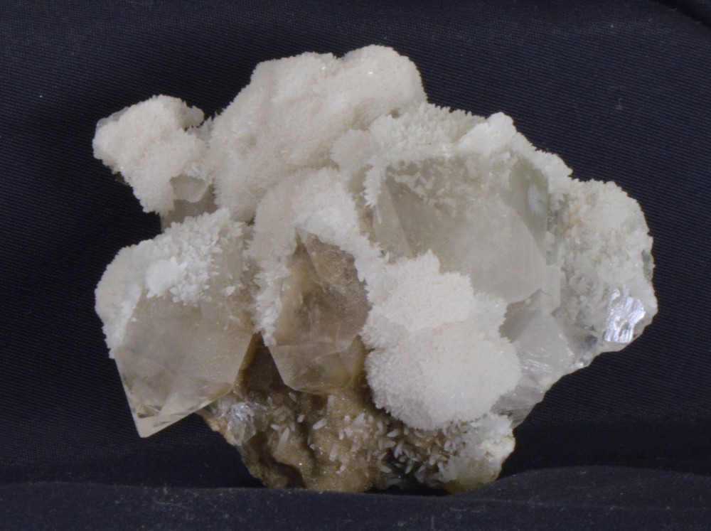 #3502 Calcite on Quartz - Mexico