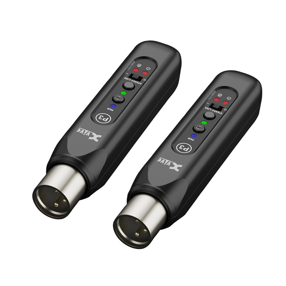 Xvive P3D XLR Rechargeable Bluetooth Audio Receiver Adapters Pair