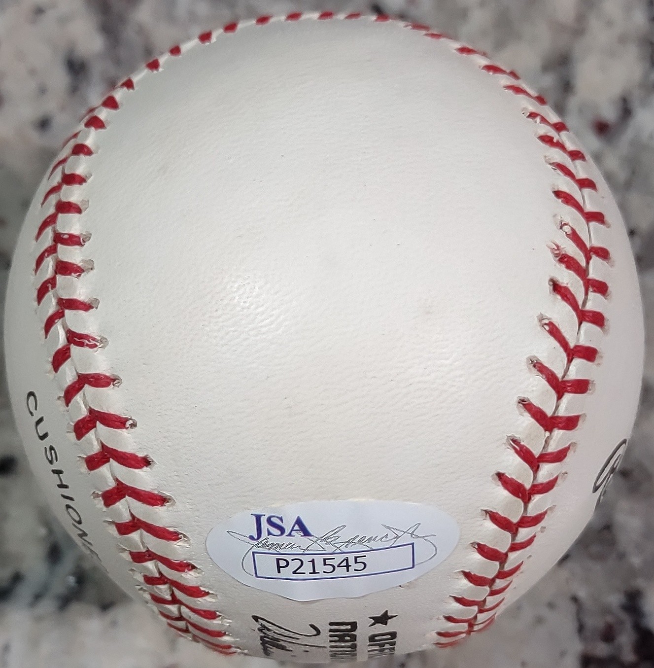 Stan Musial & Warren Spahn Signed National League Baseball RONLB JSA COA